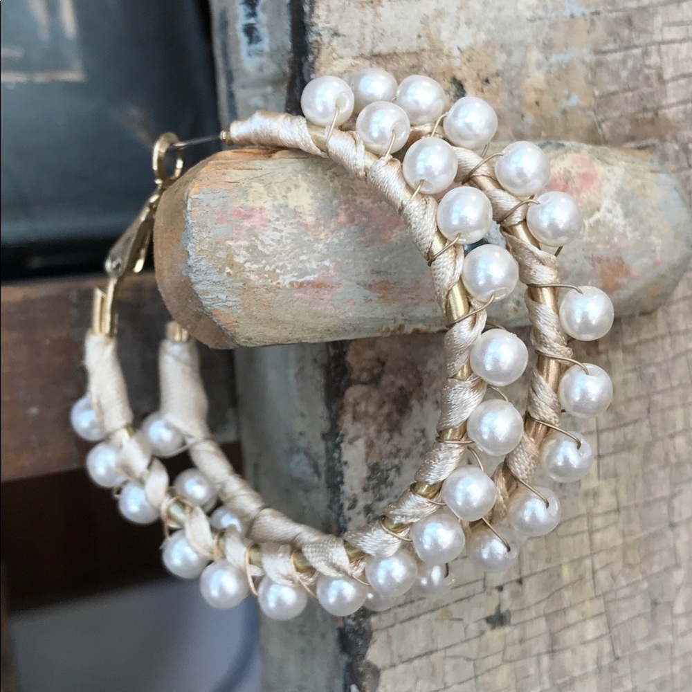 Pearl Hoops - image 2